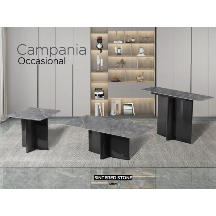 Campania End Table - Sintered Stone/Grey | Murphy Furniture
