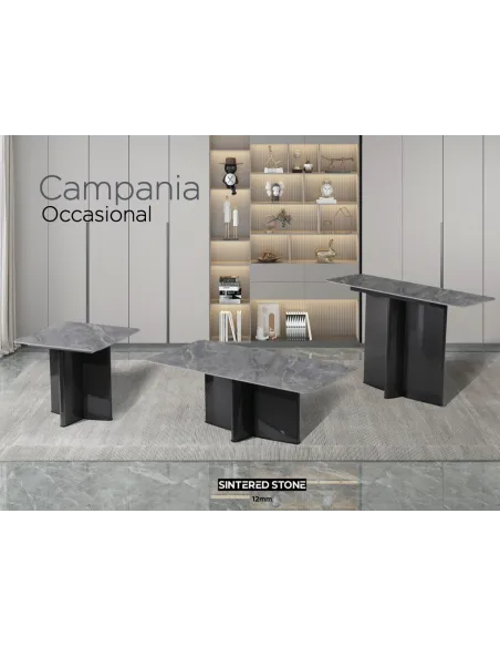 Campania End Table - Sintered Stone/Grey | Murphy Furniture