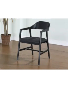 Carrington Carver Dining Chair - Black | Murphy Furniture