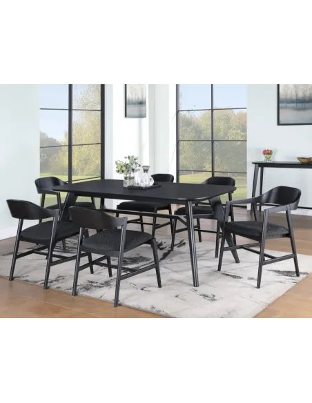 Carrington 180cm Dining Table - Black | Murphy Furniture