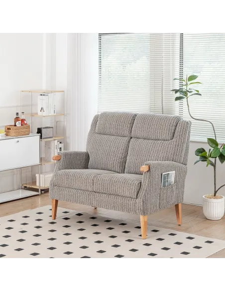 Lisbon 2 Seater Sofa - Latte | Murphy Furniture