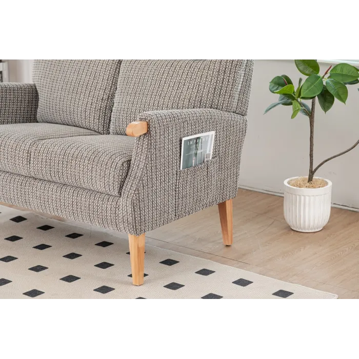 Lisbon 2 Seater Sofa - Latte | Murphy Furniture