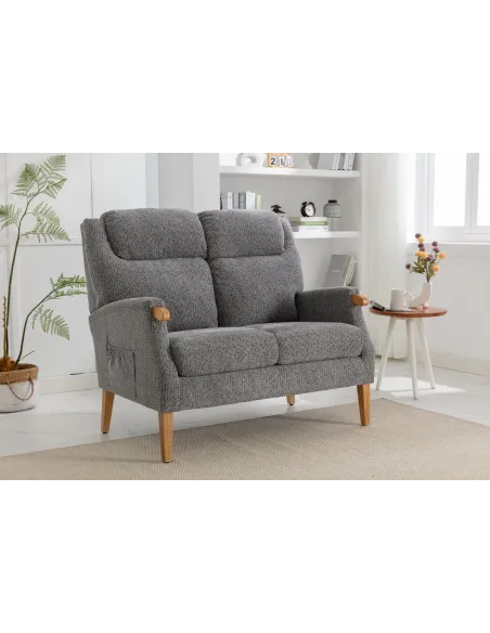 Lisbon 2 Seater Sofa - Steel Blue | Murphy Furniture
