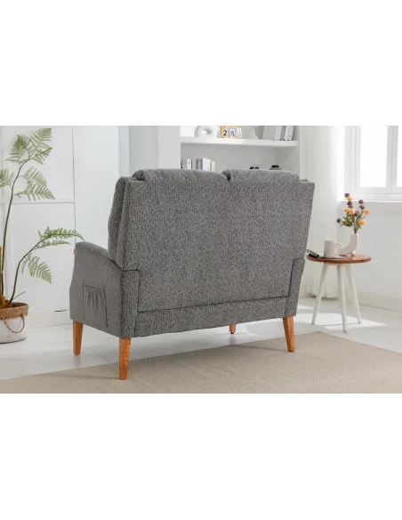 Lisbon 2 Seater Sofa - Steel Blue | Murphy Furniture