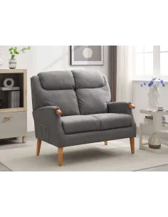 Lisbon 2 Seater Sofa - Grey | Murphy Furniture
