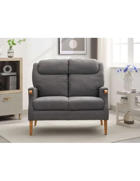 Lisbon 2 Seater Sofa - Grey | Murphy Furniture