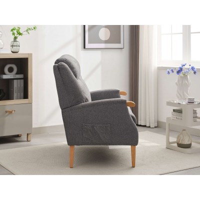 Lisbon 2 Seater Sofa - Grey | Murphy Furniture