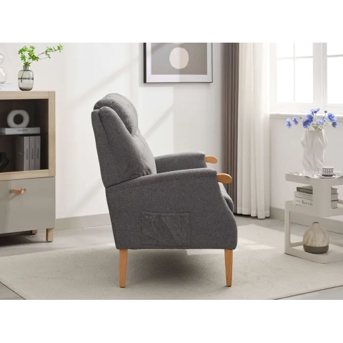 Lisbon 2 Seater Sofa - Grey | Murphy Furniture