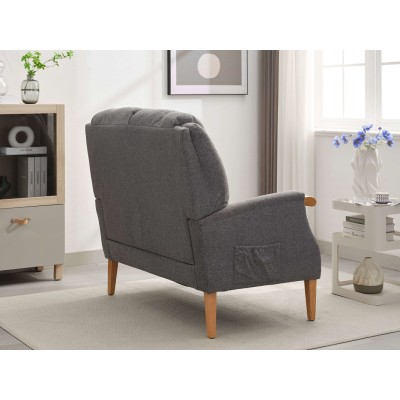 Lisbon 2 Seater Sofa - Grey | Murphy Furniture