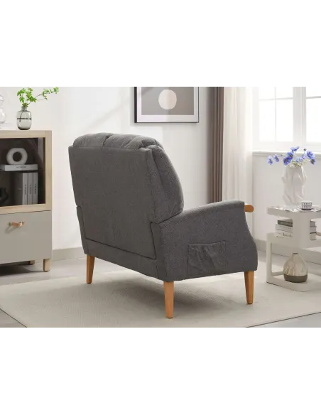 Lisbon 2 Seater Sofa - Grey | Murphy Furniture
