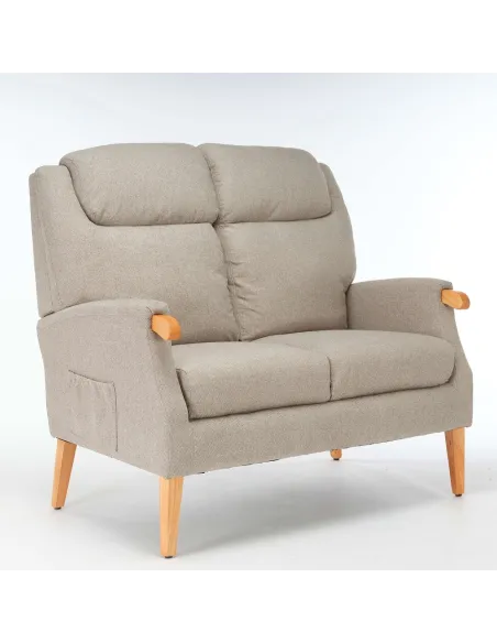 Lisbon 2 Seater Sofa - Taupe | Murphy Furniture