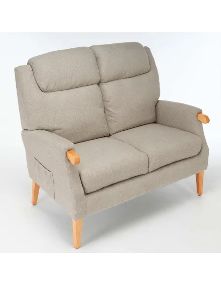 Lisbon 2 Seater Sofa - Taupe | Murphy Furniture