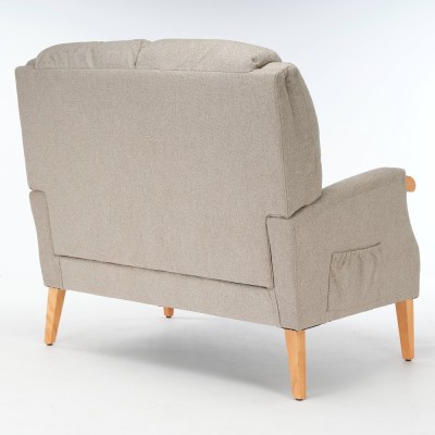Lisbon 2 Seater Sofa - Taupe | Murphy Furniture