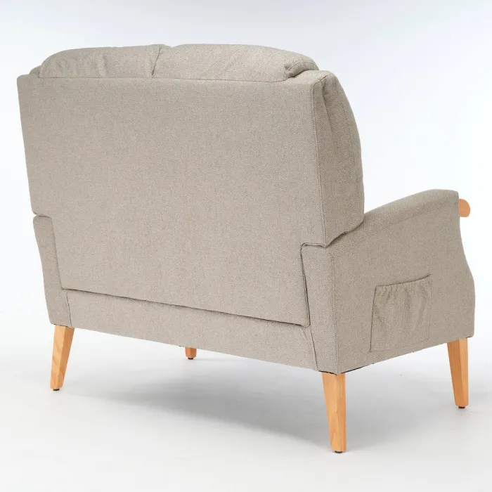 Lisbon 2 Seater Sofa - Taupe | Murphy Furniture