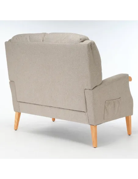 Lisbon 2 Seater Sofa - Taupe | Murphy Furniture