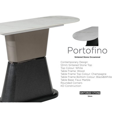 Portofino Console Table - Sintered Stone | Murphy Furniture