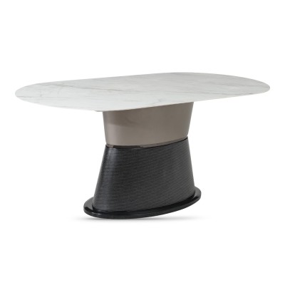 Portofino Dining Set - Sintered Stone/Wh | Murphy Furniture