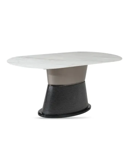 Portofino Dining Set - Sintered Stone/Wh | Murphy Furniture