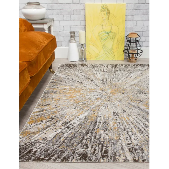 Sarina Stellar Ochre Rug - Various Sizes | Murphy Furniture