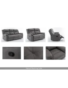 Berkeley 2 Seater Recliner Sofa - Dark G | Murphy Furniture 2