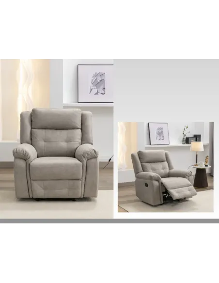 Berkeley Recliner Armchair - Light Grey | Murphy Furniture