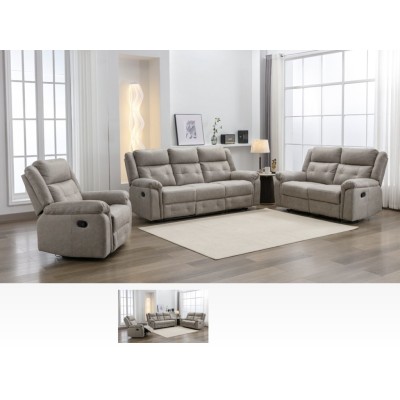 Berkeley Recliner Armchair - Light Grey | Murphy Furniture