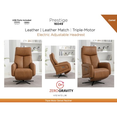 Prestige Swivel Armchair - Camel | Murphy Furniture