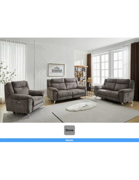 Monroe Electric Recliner 3 Seater Sofa - | Murphy Furniture