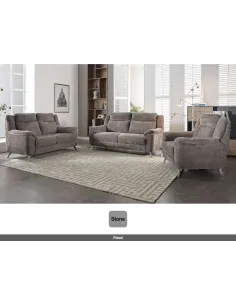 Monroe Fixed 3 Seater Sofa - Stone | Murphy Furniture 2