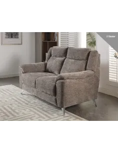 Monroe Fixed 2 Seater Sofa - Stone | Murphy Furniture
