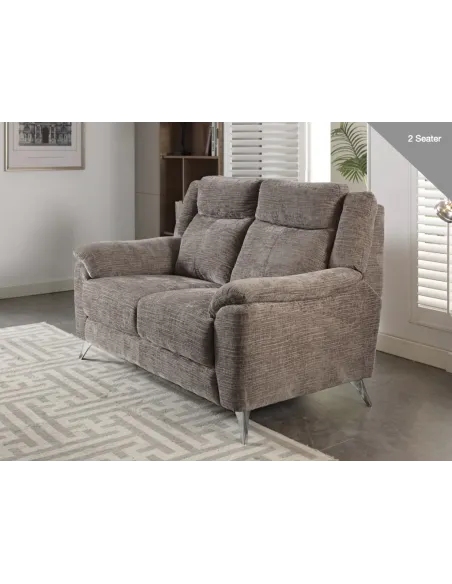 Monroe Fixed 2 Seater Sofa - Stone | Murphy Furniture