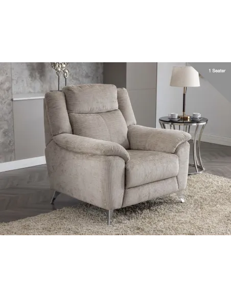 Monroe Fixed Armchair - Fossil | Murphy Furniture