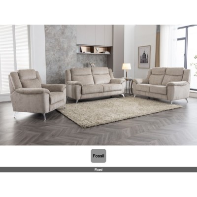 Monroe Fixed Armchair - Fossil | Murphy Furniture