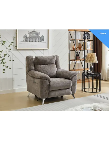 Monroe Electric Recliner Armchair - Stone | Murphy Furniture