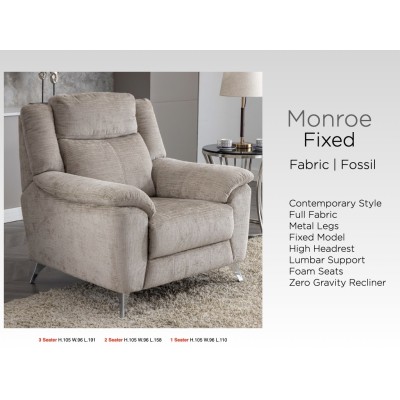 Monroe Fixed 3+1+1 Sofa Set - Fossil | Murphy Furniture