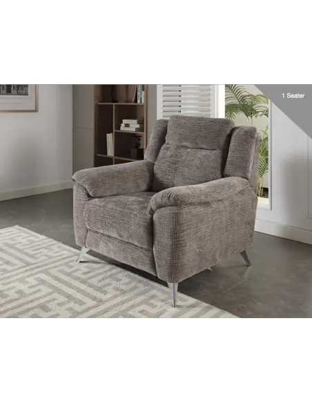 Monroe Fixed 3+1+1 Sofa Set - Stone | Murphy Furniture