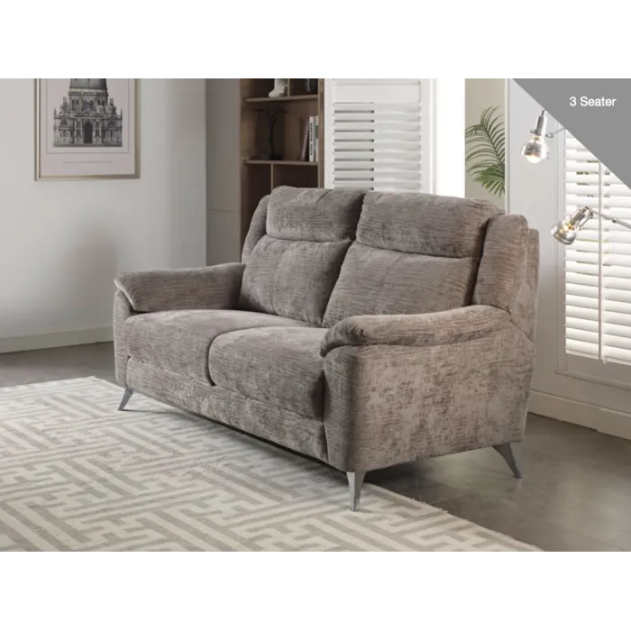 Monroe Fixed 3+2 Sofa Set - Stone | Murphy Furniture