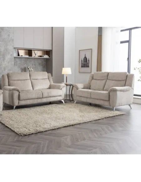 Monroe Fixed 3+2 Sofa Set - Fossil | Murphy Furniture