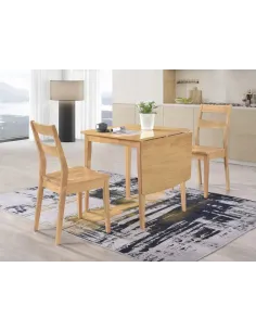 Seattle 75cm Dropleaf Dining Set - Oak | Murphy Furniture