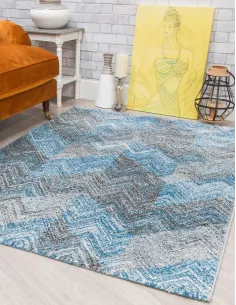 Ardenne Chevy Blue Rug - Various Sizes | Murphy Furniture