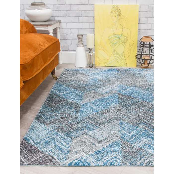 Ardenne Chevy Blue Rug - Various Sizes | Murphy Furniture