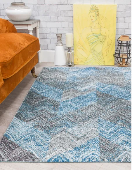 Ardenne Chevy Blue Rug - Various Sizes | Murphy Furniture