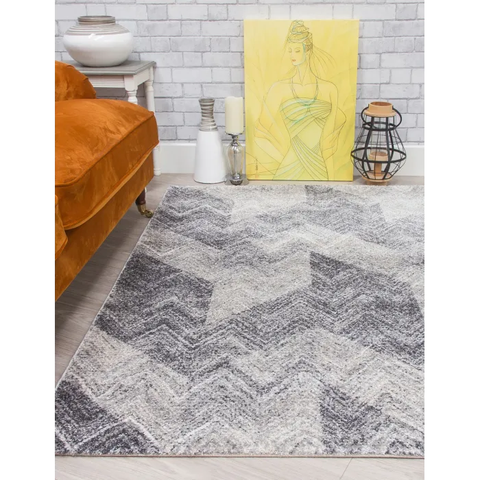 Ardenne Chevy Grey Rug - Various Sizes | Murphy Furniture