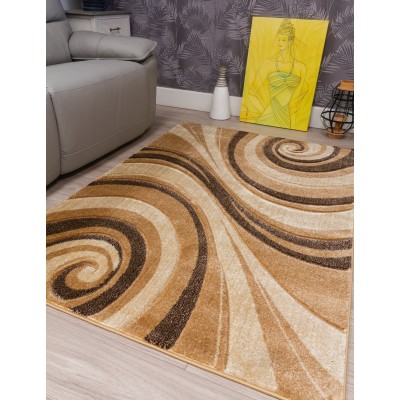 Samba Spirals Beige Rug - Various Sizes | Murphy Furniture
