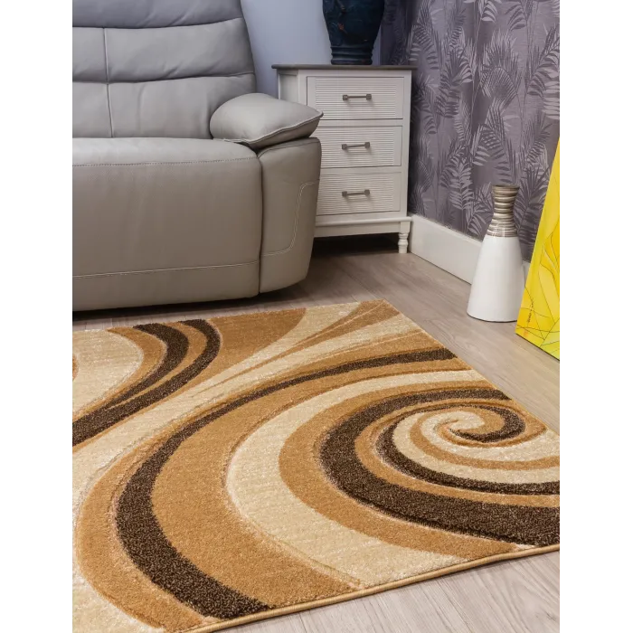 Samba Spirals Beige Rug - Various Sizes | Murphy Furniture
