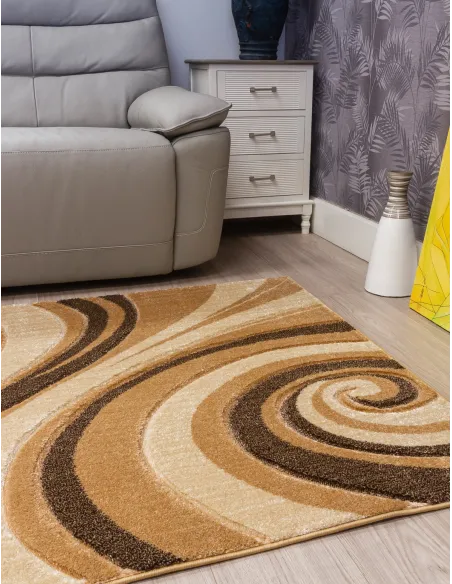 Samba Spirals Beige Rug - Various Sizes | Murphy Furniture