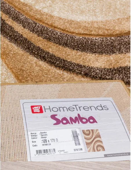 Samba Spirals Beige Rug - Various Sizes | Murphy Furniture