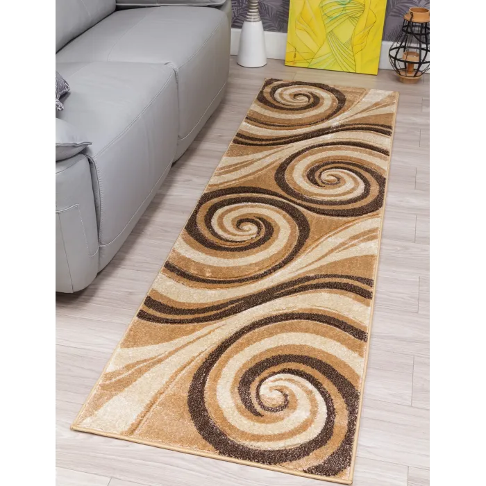 Samba Spirals Beige Rug - Various Sizes | Murphy Furniture
