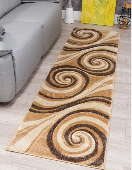 Samba Spirals Beige Rug - Various Sizes | Murphy Furniture