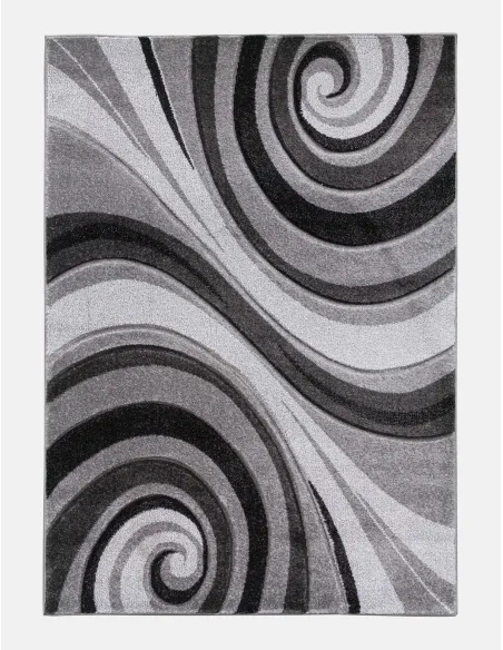 Samba Spirals Grey Rug - Various Sizes | Murphy Furniture